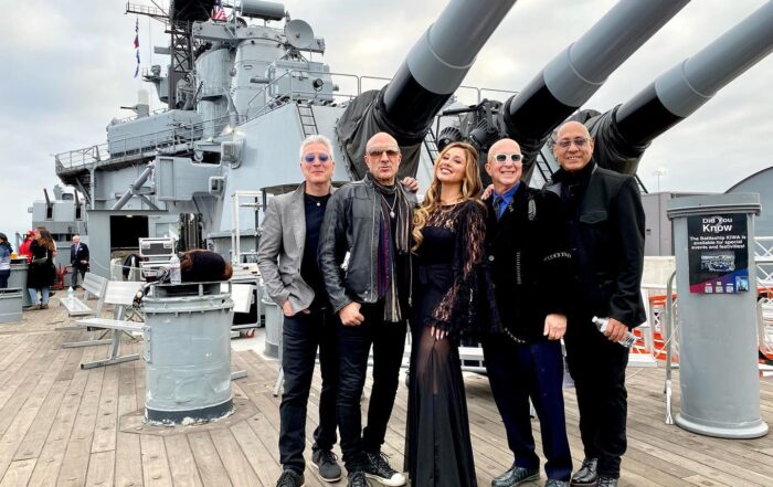 Kenny Aronoff performs on USS Iowa for Veterans benefit