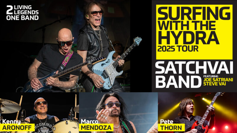 Joe Satriani 2025 tour with Kenny Aronoff